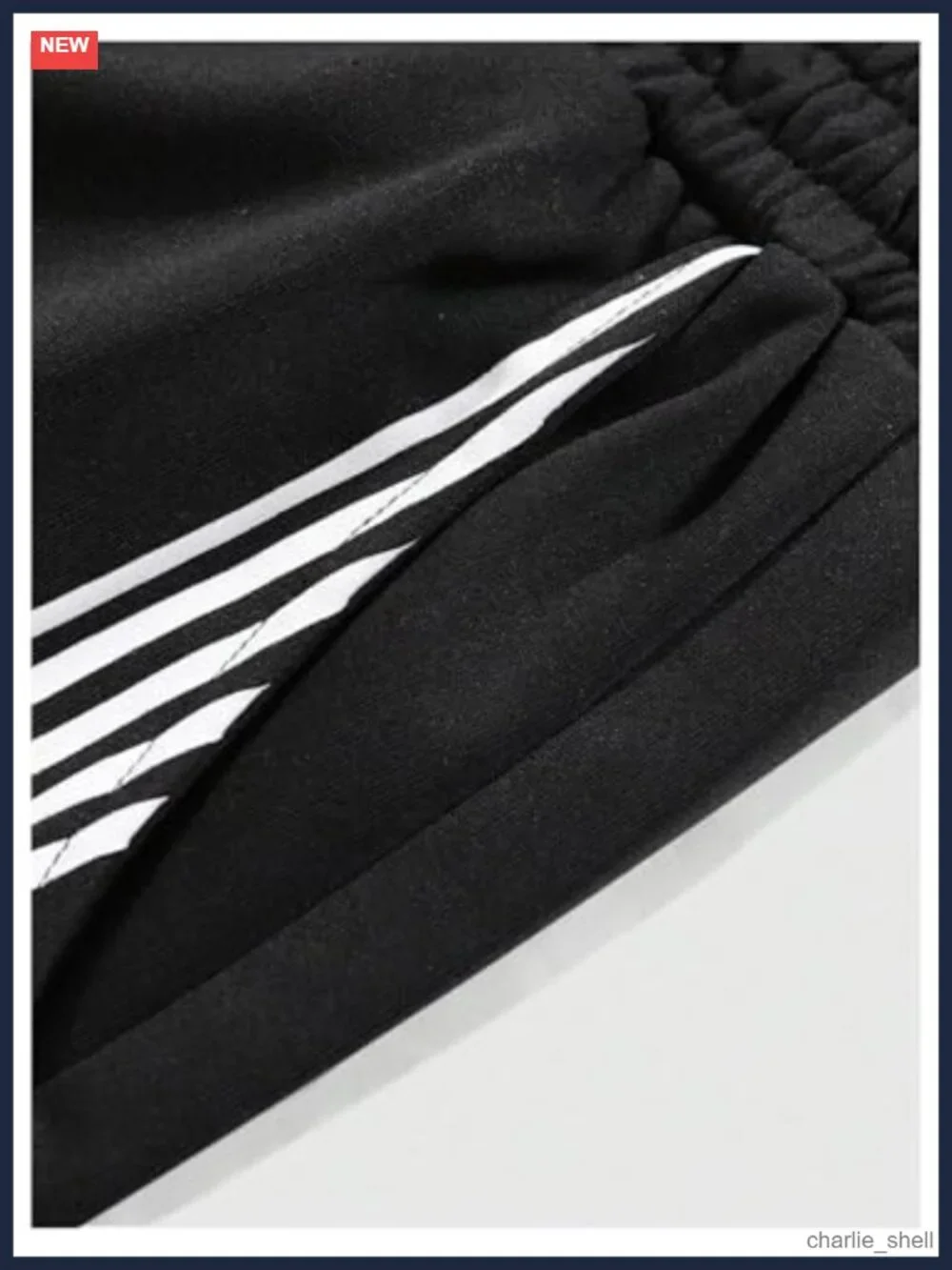 Men's Baggy Wide Leg Sweatpants Y2K Striped Side Drawstring Waist Track Pants